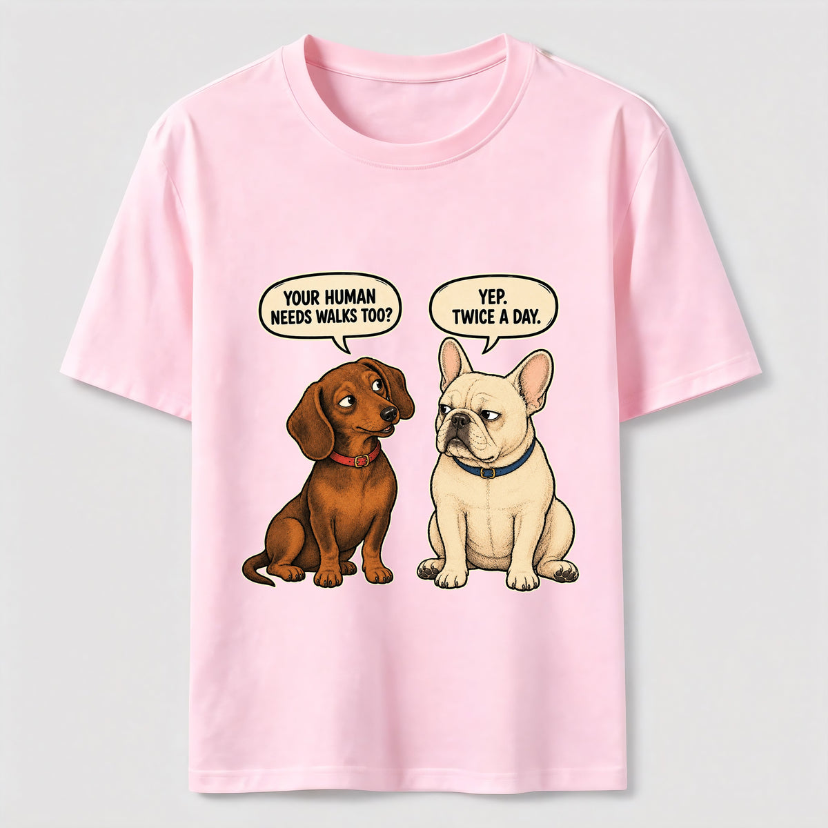 Humorous Conversations Between Dogs Classic T-Shirt