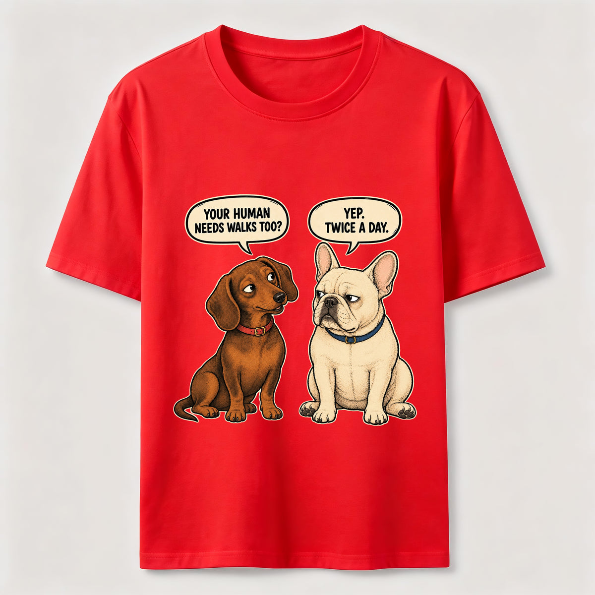Humorous Conversations Between Dogs Classic T-Shirt