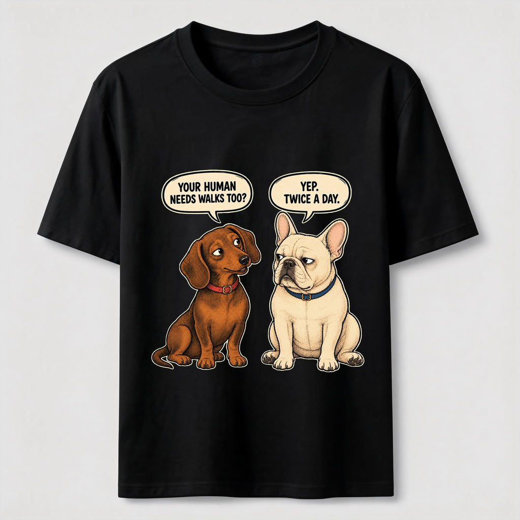 Humorous Conversations Between Dogs Classic T-Shirt