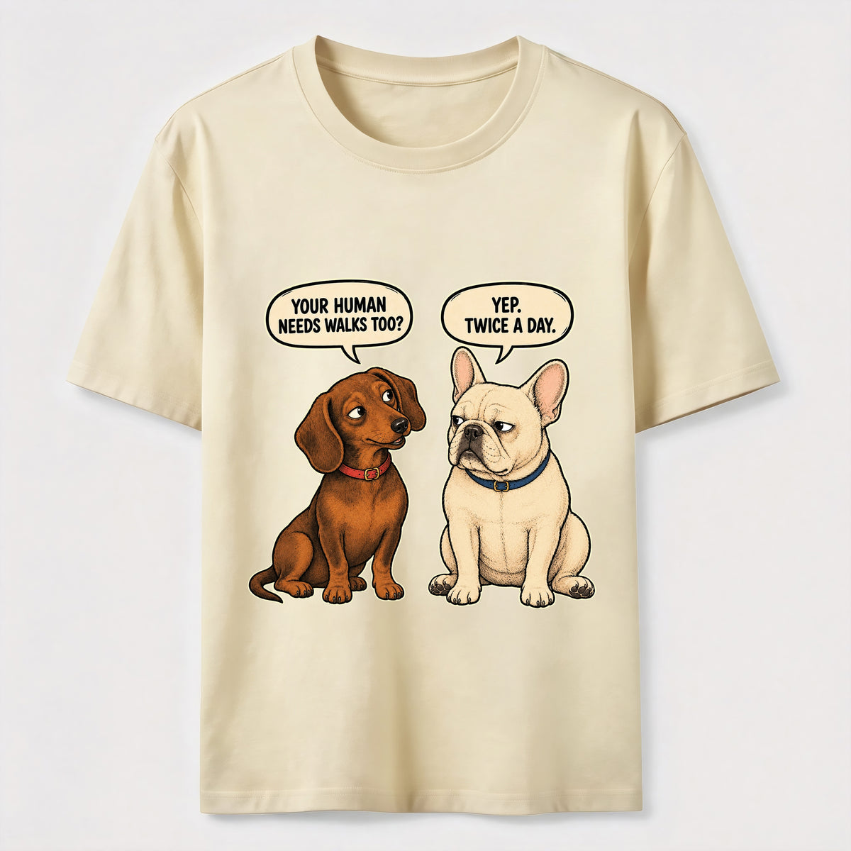 Humorous Conversations Between Dogs Classic T-Shirt