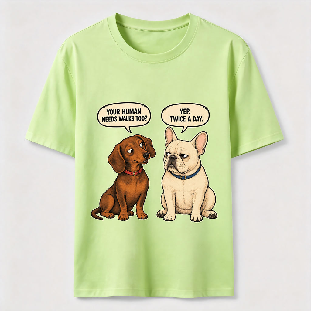 Humorous Conversations Between Dogs Classic T-Shirt