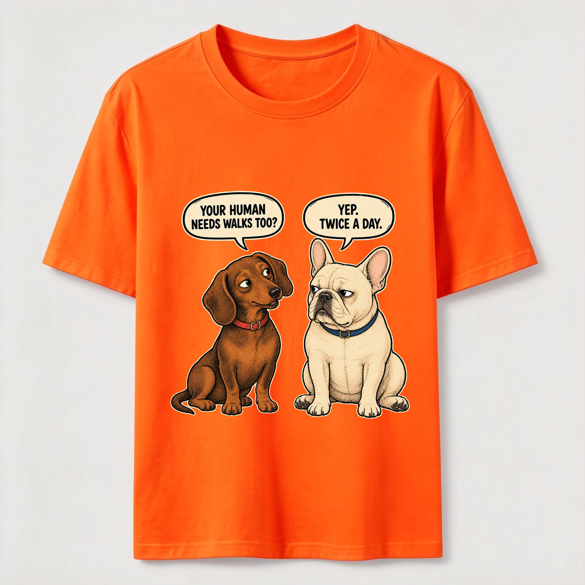 Humorous Conversations Between Dogs Classic T-Shirt