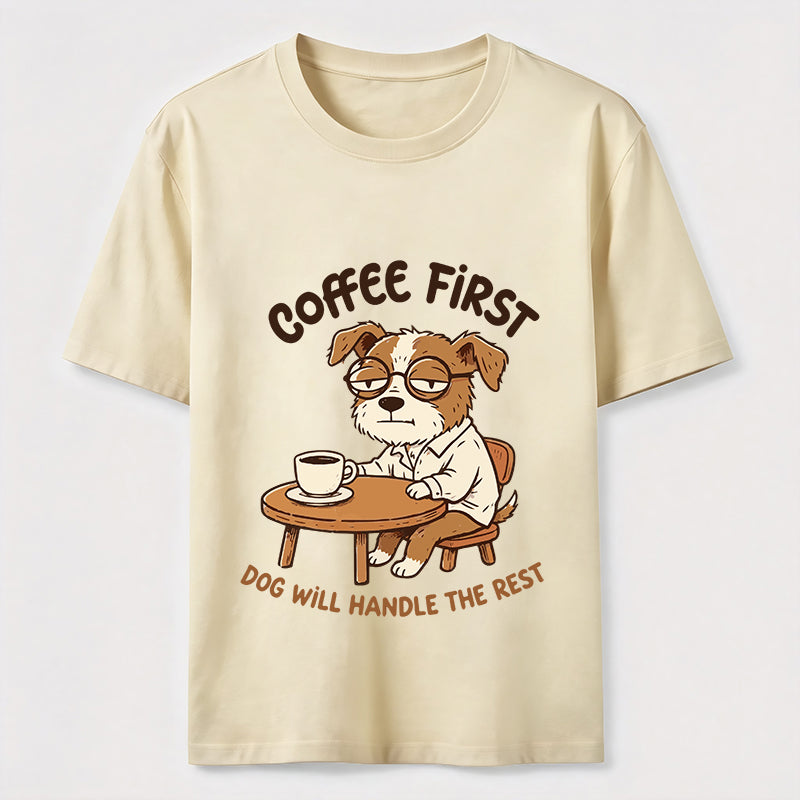 A Dog That Needs Coffee To Keep Going Classic T-Shirt