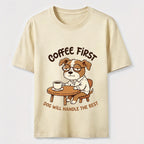 A Dog That Needs Coffee To Keep Going Classic T-Shirt