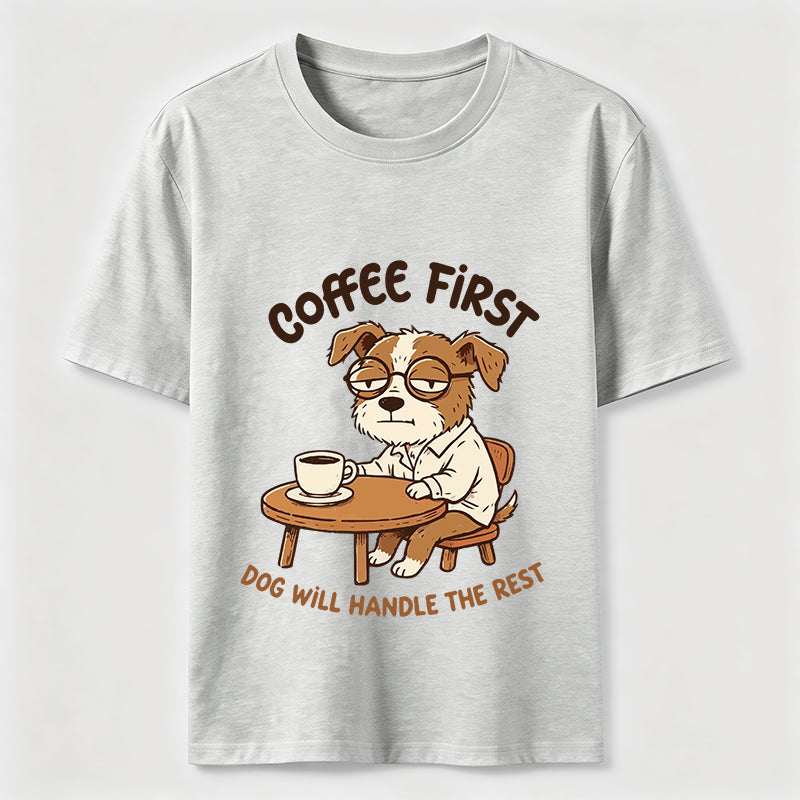 A Dog That Needs Coffee To Keep Going Classic T-Shirt