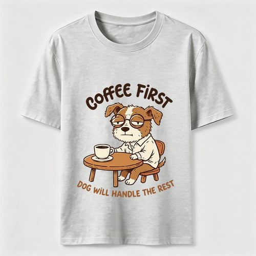 A Dog That Needs Coffee To Keep Going Classic T-Shirt