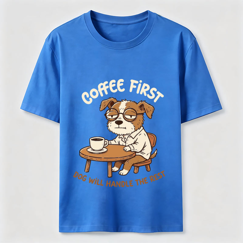 A Dog That Needs Coffee To Keep Going Classic T-Shirt
