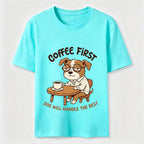 A Dog That Needs Coffee To Keep Going Classic T-Shirt