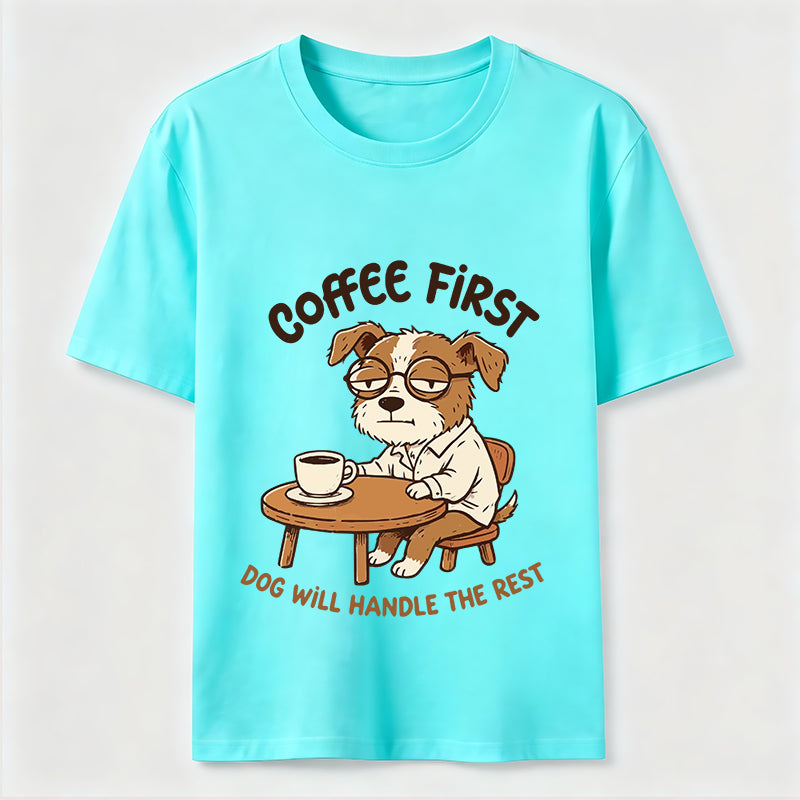 A Dog That Needs Coffee To Keep Going Classic T-Shirt