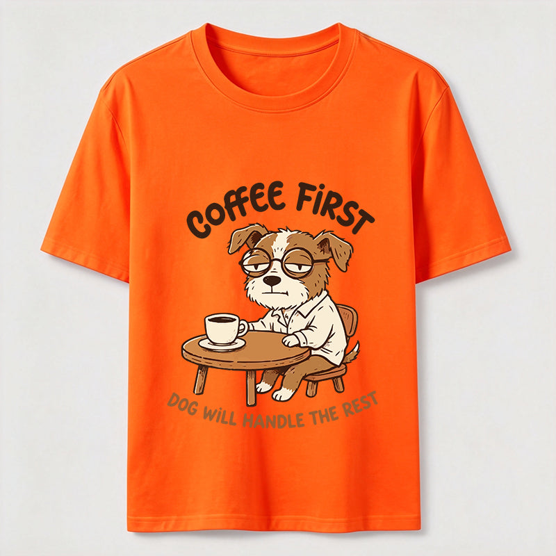 A Dog That Needs Coffee To Keep Going Classic T-Shirt