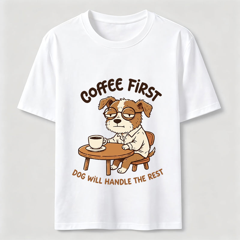 A Dog That Needs Coffee To Keep Going Classic T-Shirt