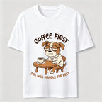 A Dog That Needs Coffee To Keep Going Classic T-Shirt