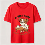 A Dog That Needs Coffee To Keep Going Classic T-Shirt