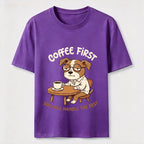 A Dog That Needs Coffee To Keep Going Classic T-Shirt