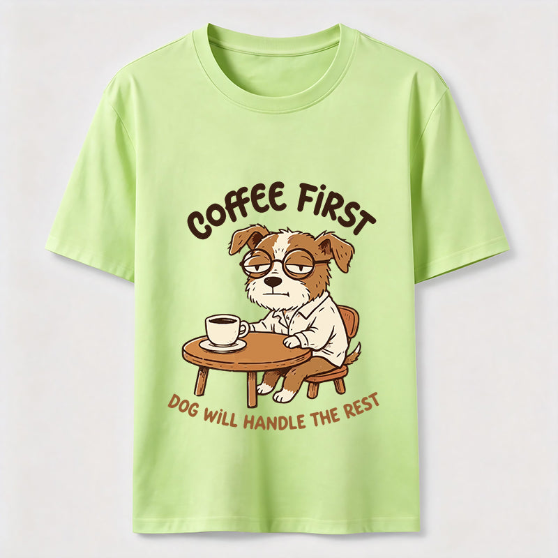 A Dog That Needs Coffee To Keep Going Classic T-Shirt