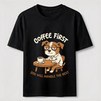 A Dog That Needs Coffee To Keep Going Classic T-Shirt