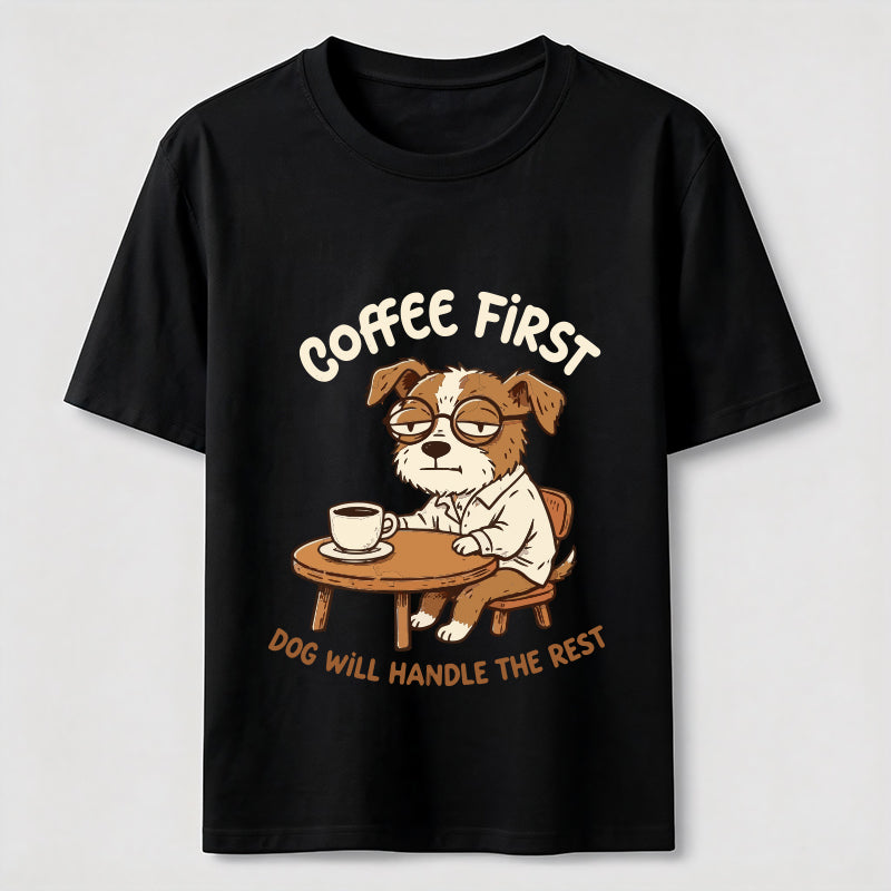 A Dog That Needs Coffee To Keep Going Classic T-Shirt