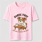 A Dog That Needs Coffee To Keep Going Classic T-Shirt