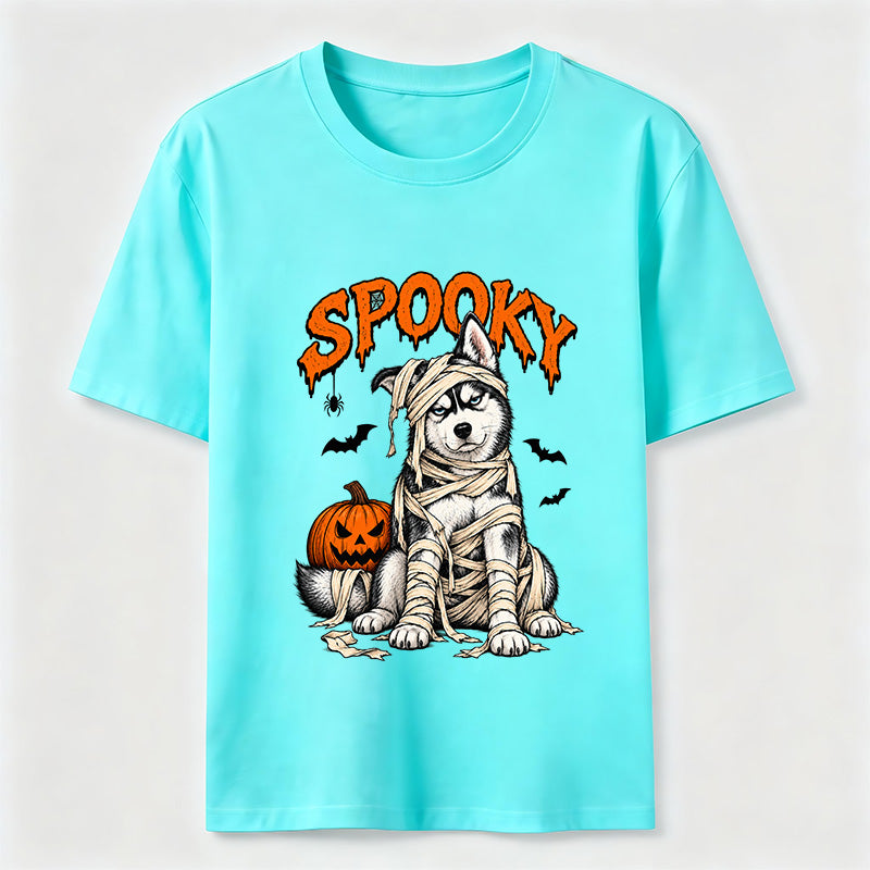 Halloween Mummy Husky Classic T-Shirt