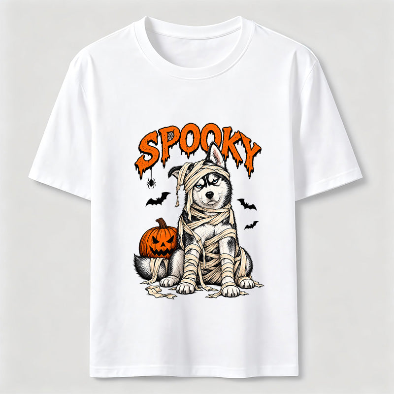 Halloween Mummy Husky Classic T-Shirt