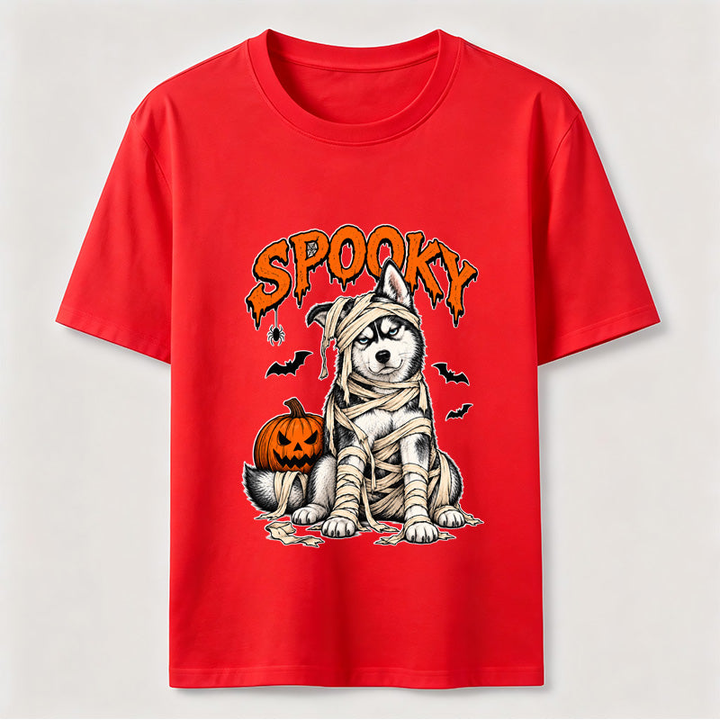 Halloween Mummy Husky Classic T-Shirt