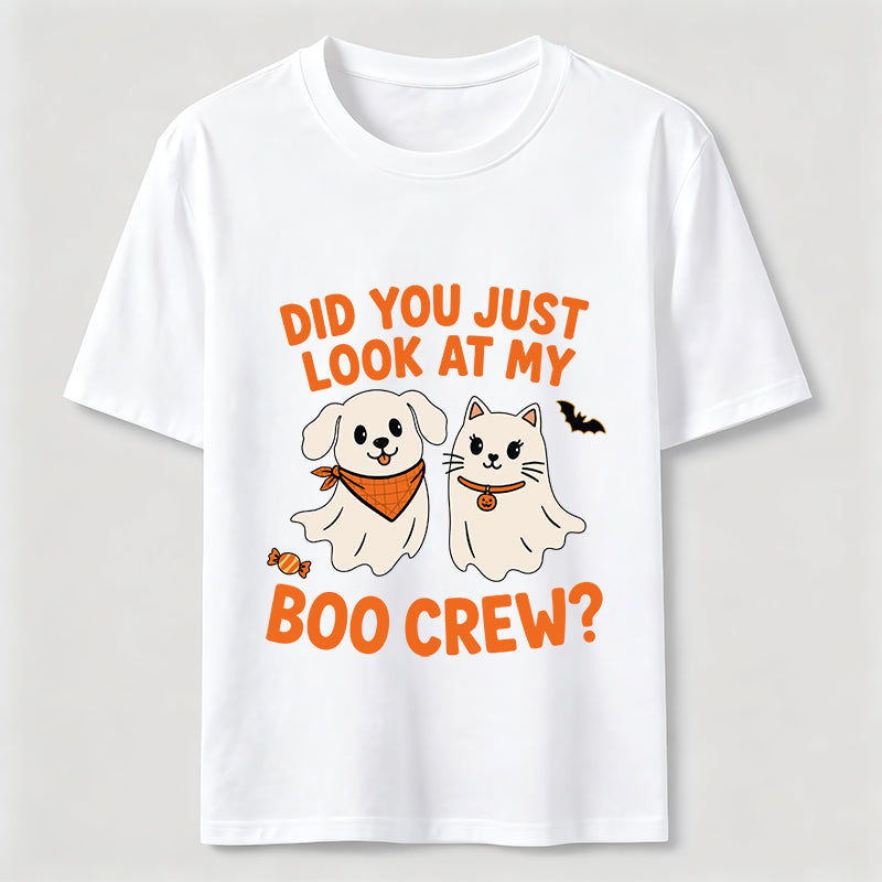 Halloween Ghost Cats and Dogs Classic T-Shirt