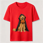 Golden Retriever in a Halloween cape Classic T-Shirt