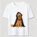 Golden Retriever in a Halloween cape Classic T-Shirt