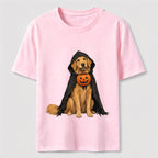 Golden Retriever in a Halloween cape Classic T-Shirt