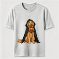 Golden Retriever in a Halloween cape Classic T-Shirt