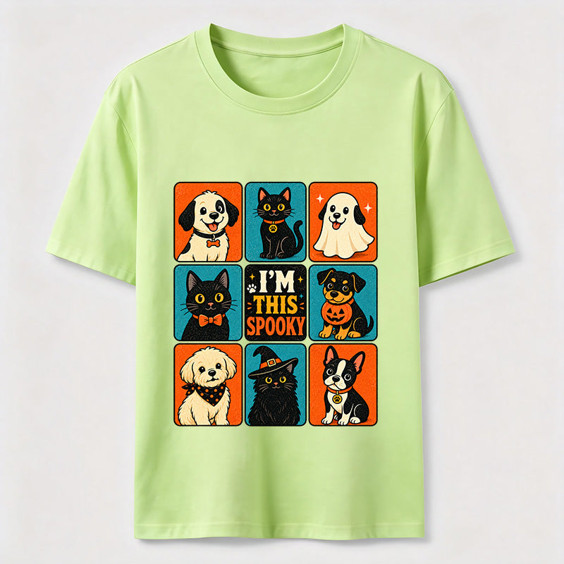 Halloween Cat & Dog Grid Classic T-Shirt