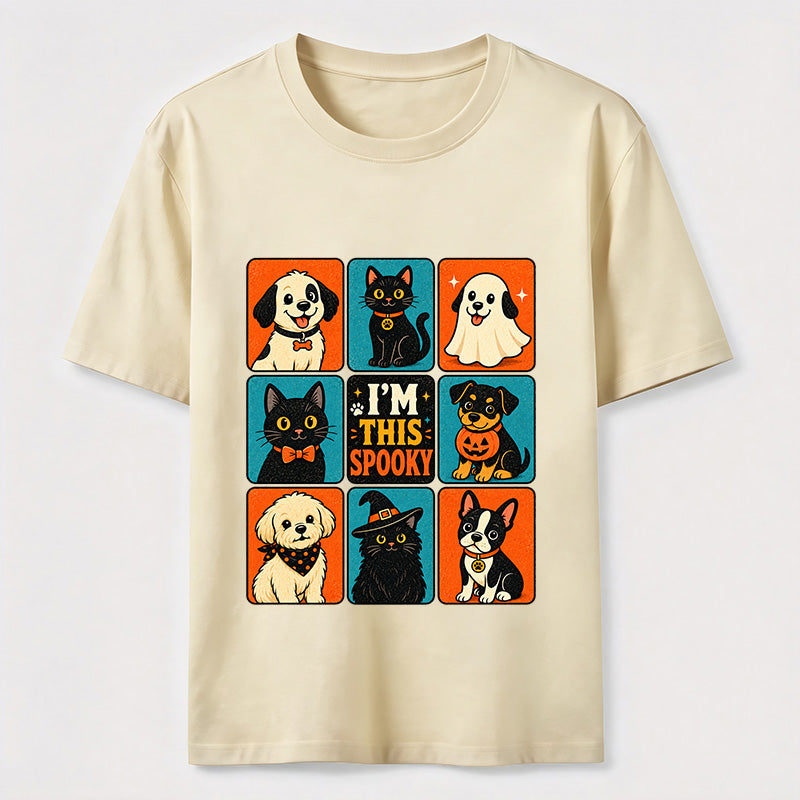 Halloween Cat & Dog Grid Classic T-Shirt