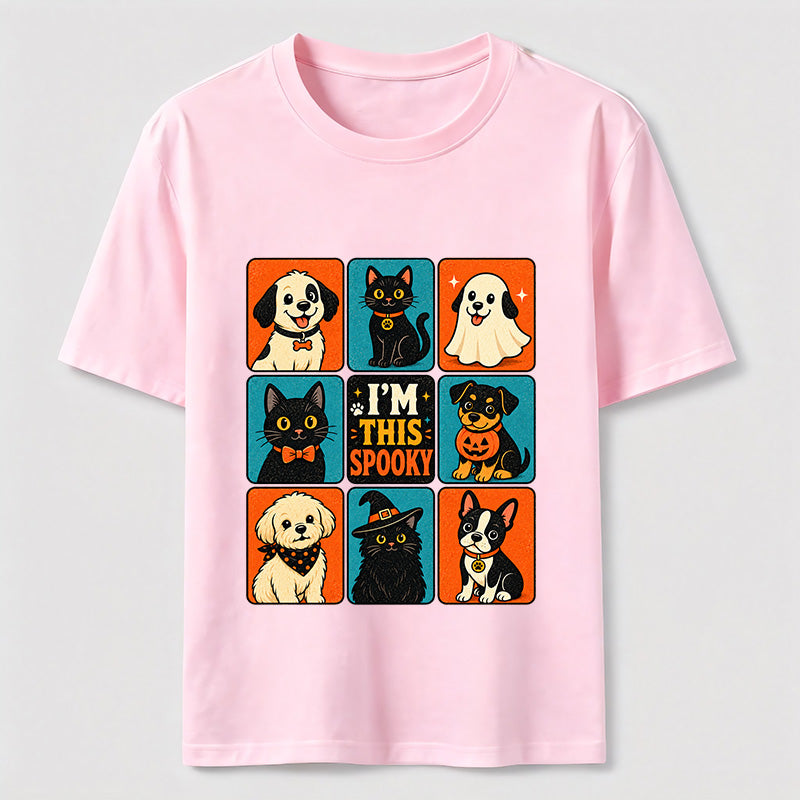 Halloween Cat & Dog Grid Classic T-Shirt