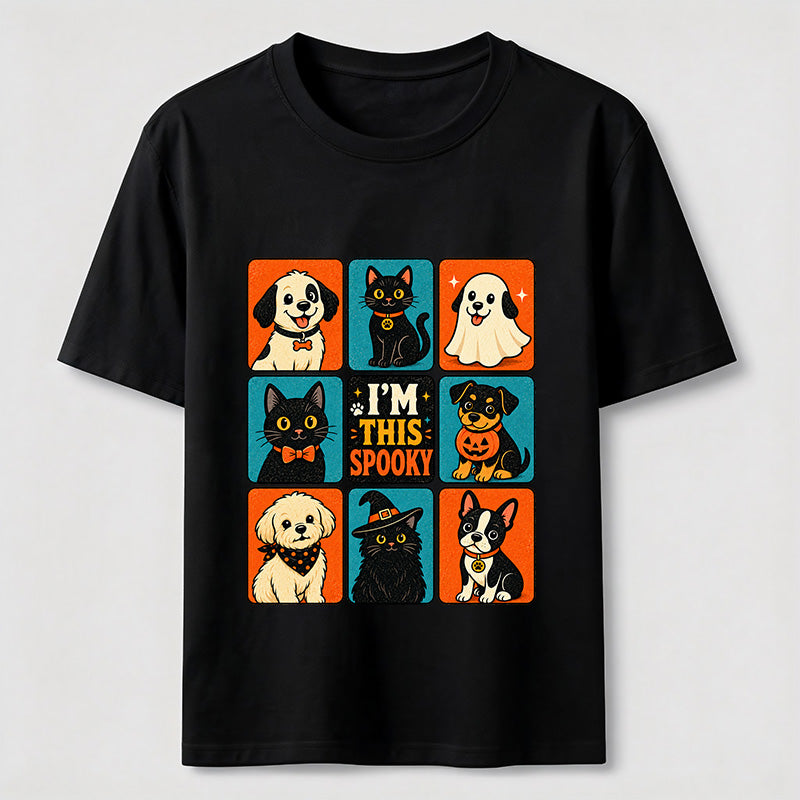 Halloween Cat & Dog Grid Classic T-Shirt