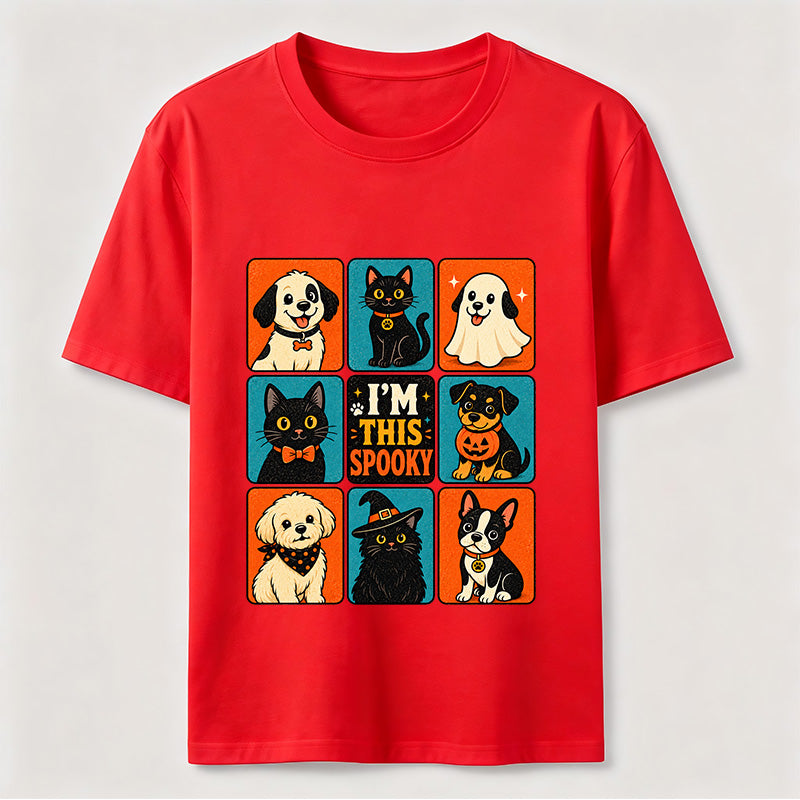 Halloween Cat & Dog Grid Classic T-Shirt