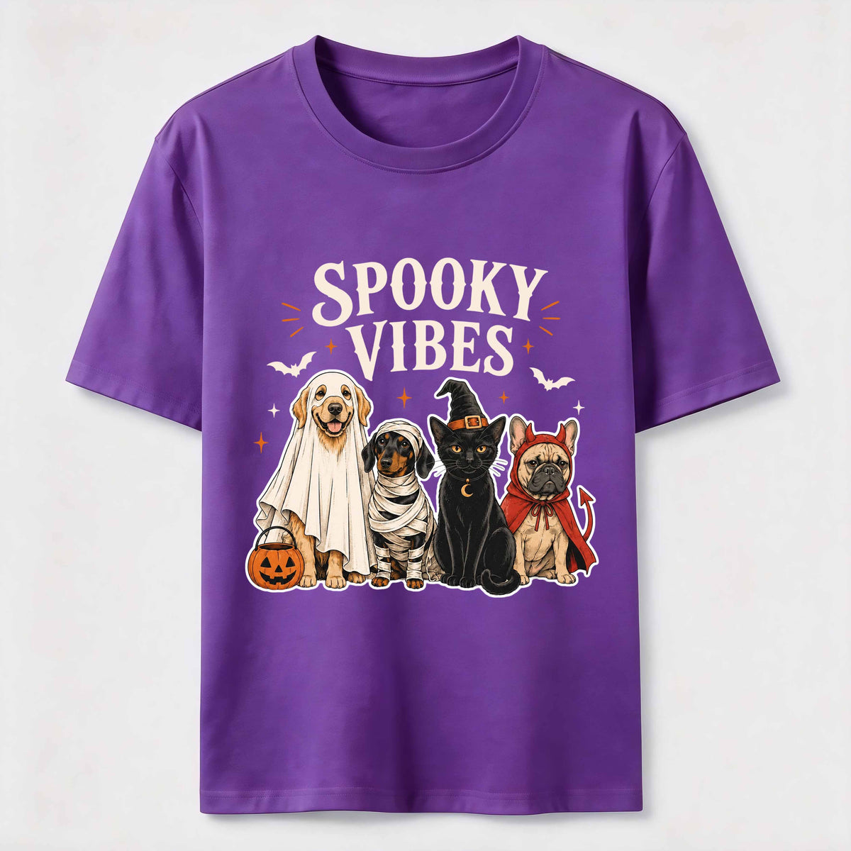 Halloween Cat & Dog Vibe Set Classic T-Shirt