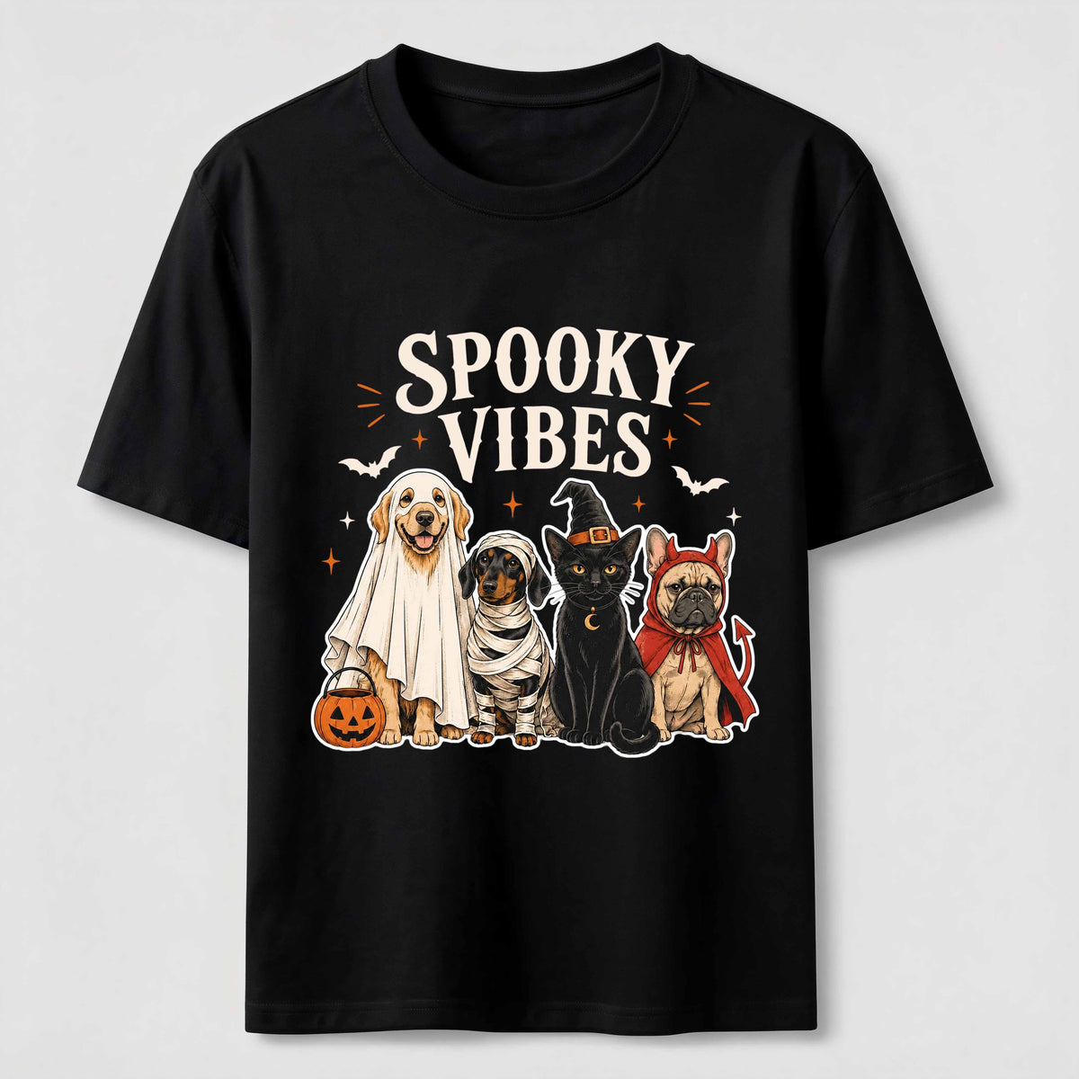 Halloween Cat & Dog Vibe Set Classic T-Shirt
