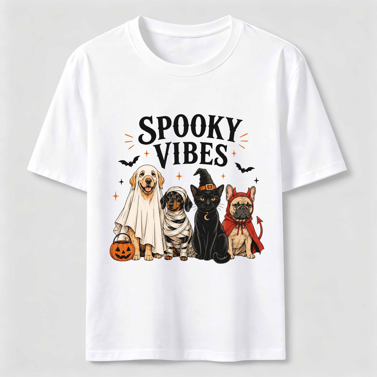Halloween Cat & Dog Vibe Set Classic T-Shirt