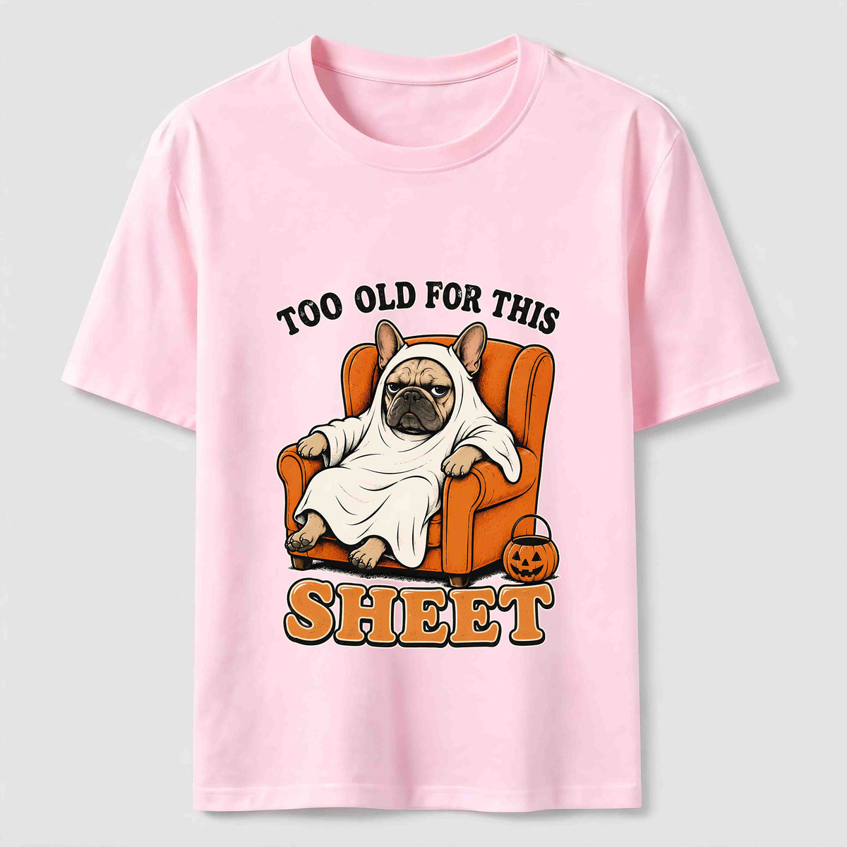 Halloween dog lounging on the sofa Classic T-Shirt