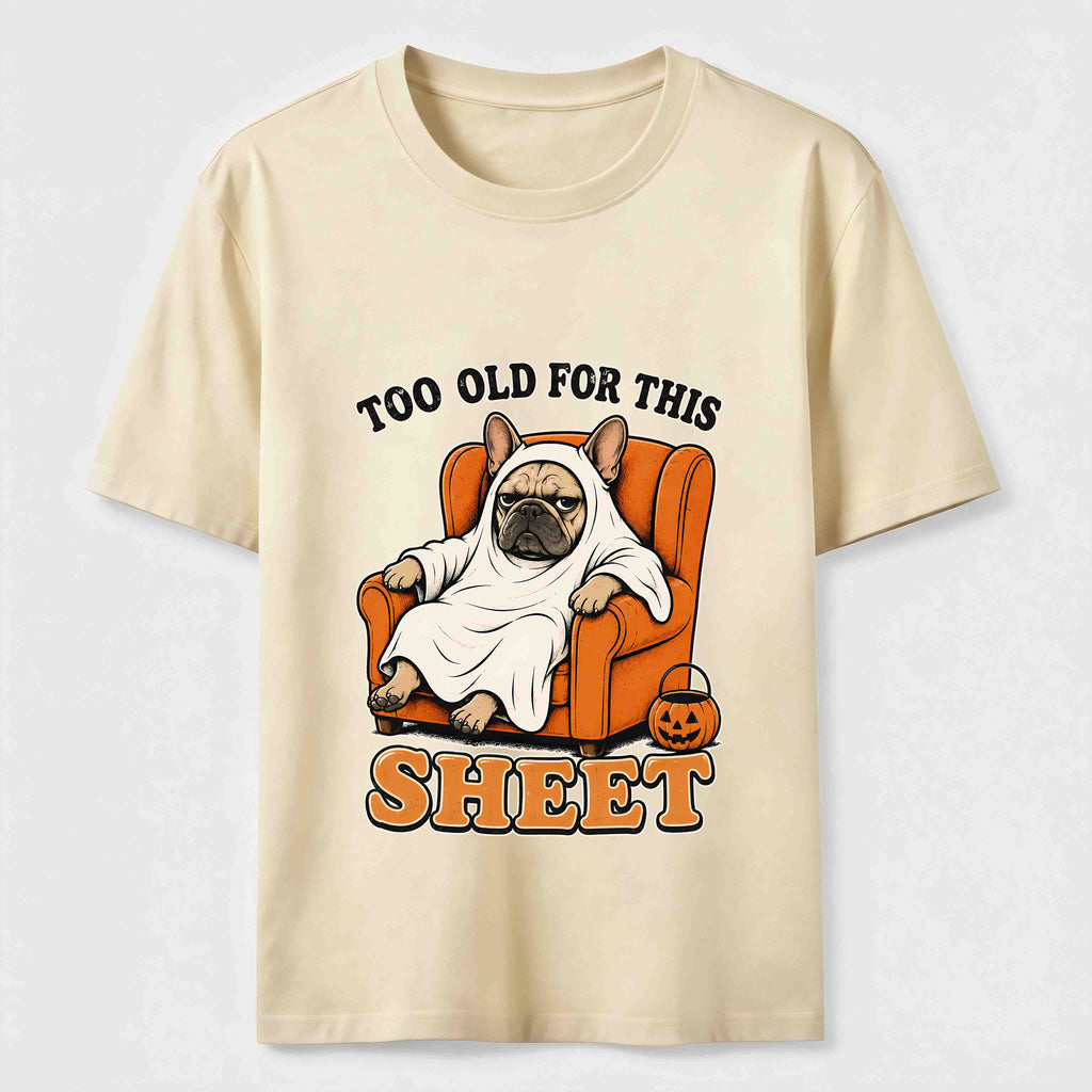 Halloween dog lounging on the sofa Classic T-Shirt