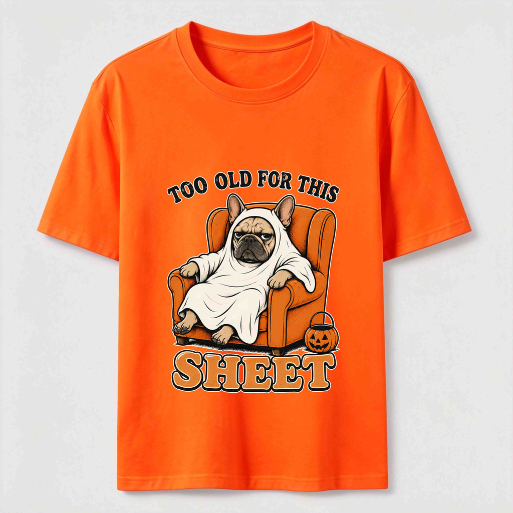 Halloween dog lounging on the sofa Classic T-Shirt