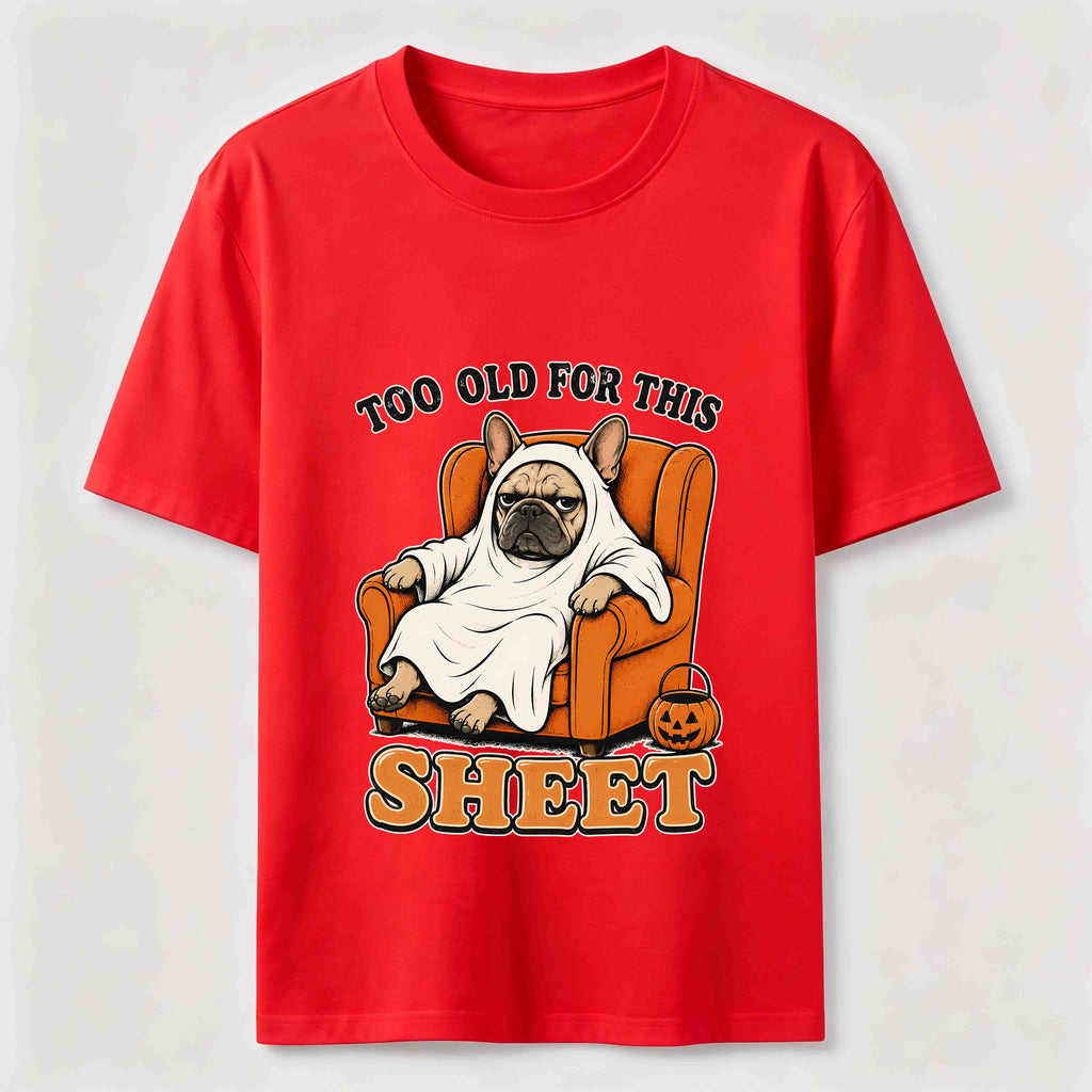 Halloween dog lounging on the sofa Classic T-Shirt
