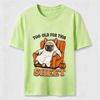 Halloween dog lounging on the sofa Classic T-Shirt