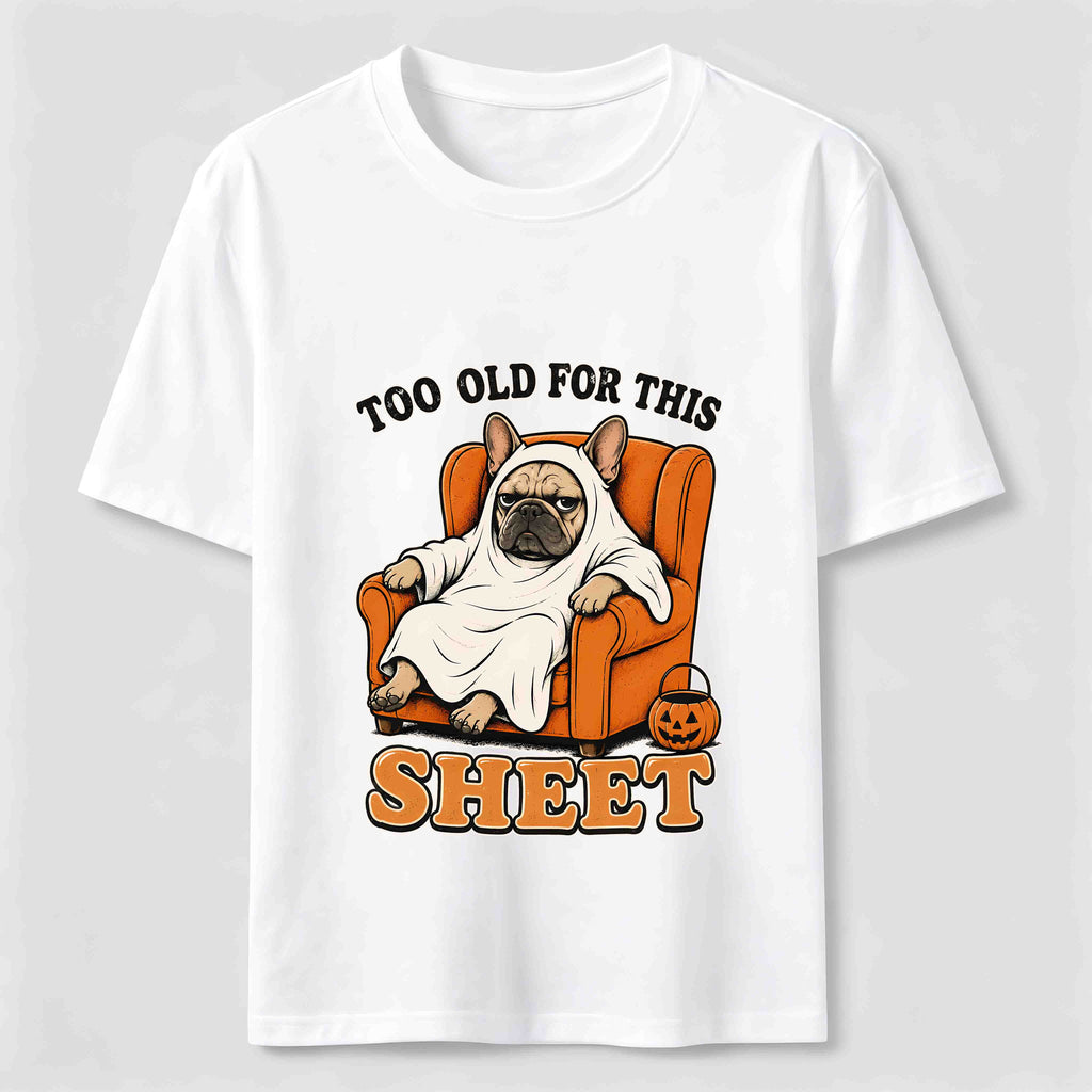 Halloween dog lounging on the sofa Classic T-Shirt