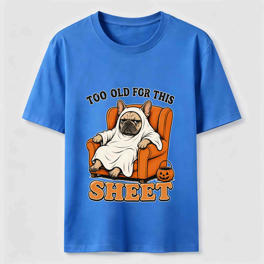 Halloween dog lounging on the sofa Classic T-Shirt