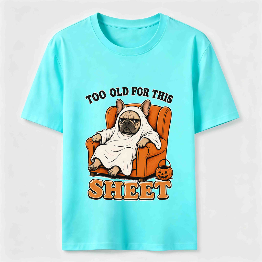 Halloween dog lounging on the sofa Classic T-Shirt