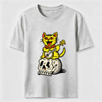 Halloween Guitar-Playing Skeleton Cat Classic T-Shirt
