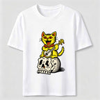 Halloween Guitar-Playing Skeleton Cat Classic T-Shirt