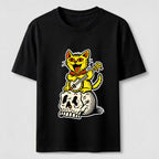 Halloween Guitar-Playing Skeleton Cat Classic T-Shirt