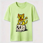 Halloween Guitar-Playing Skeleton Cat Classic T-Shirt